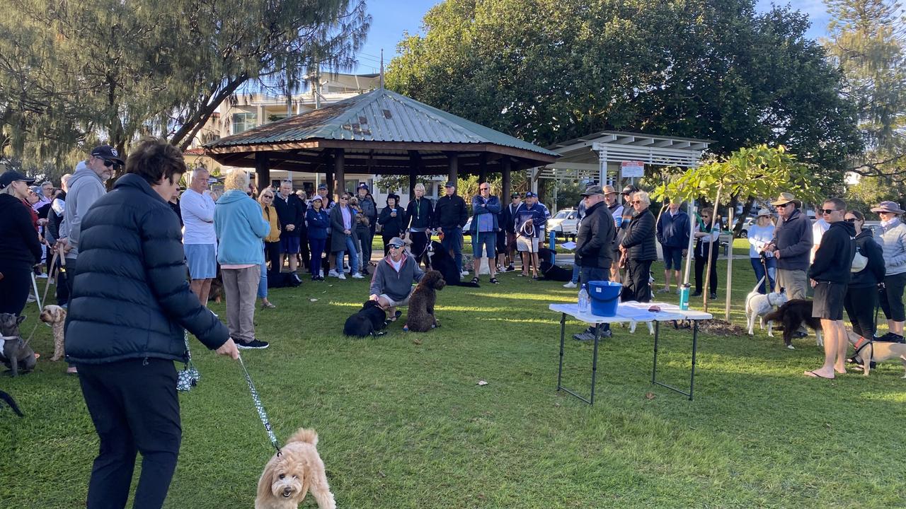 Sunshine Coast pet owners at La Balsa Park.