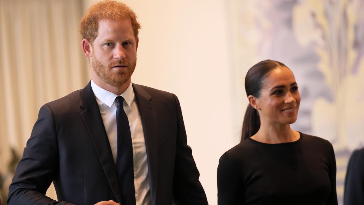 Prince Harry and Meghan are about to find out what life under a new king looks like. (Photo by Michael M. Santiago/Getty Images)