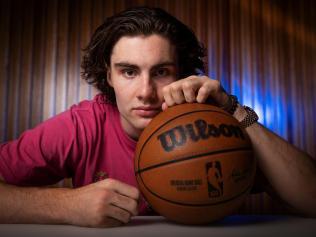 *WARNING EMBARGOED FOR WEEKEND MAGS DO NOT USE WITHOUT SPEAKING TO SARAH MATRAY* Melbourne born NBA basketball star Josh Giddey back home in the burbs. Picture: Mark Stewart