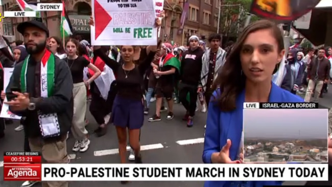 Pro-Palestine school students hold disruptive rally at in Sydney’s CBD ...