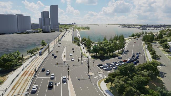 An artist’s impressions of how the Sundale bridge will look after upgrade works.