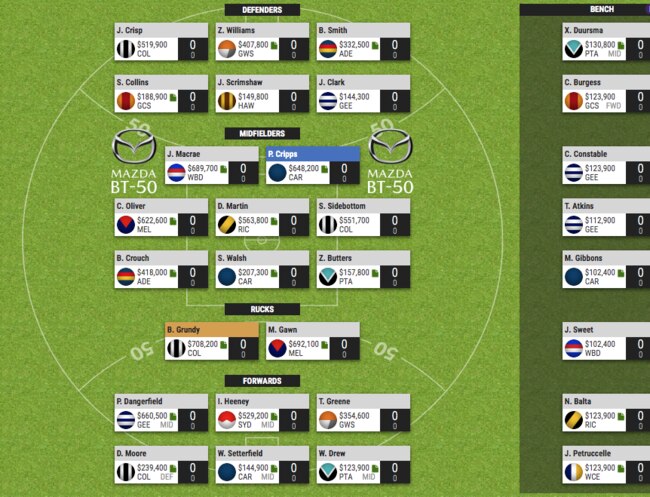 Paige Cardona reveals her SuperCoach team ahead of Round 1