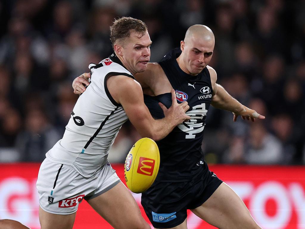 Carlton is unlikely to have the trade value to satisfy Port Adelaide. Picture: Mark Stewart