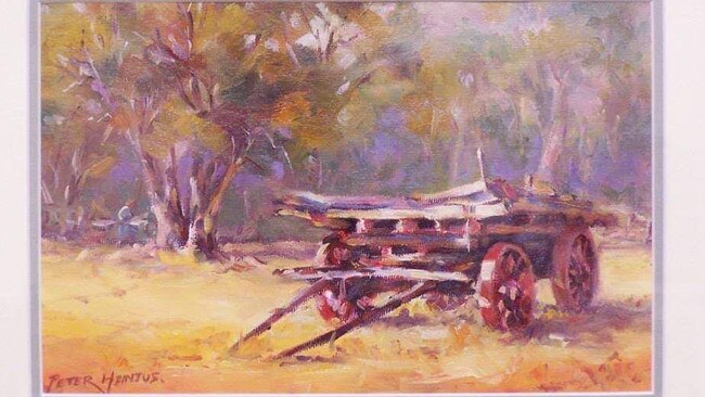 A Peter Heinjus painting stolen from former Onkaparinga Mayor Lorraine Rosenberg. Picture: supplied