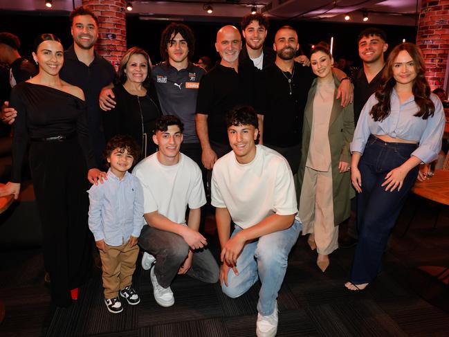 The Kako family at the draft. Picture: Dylan Burns/AFL Photos via Getty Images