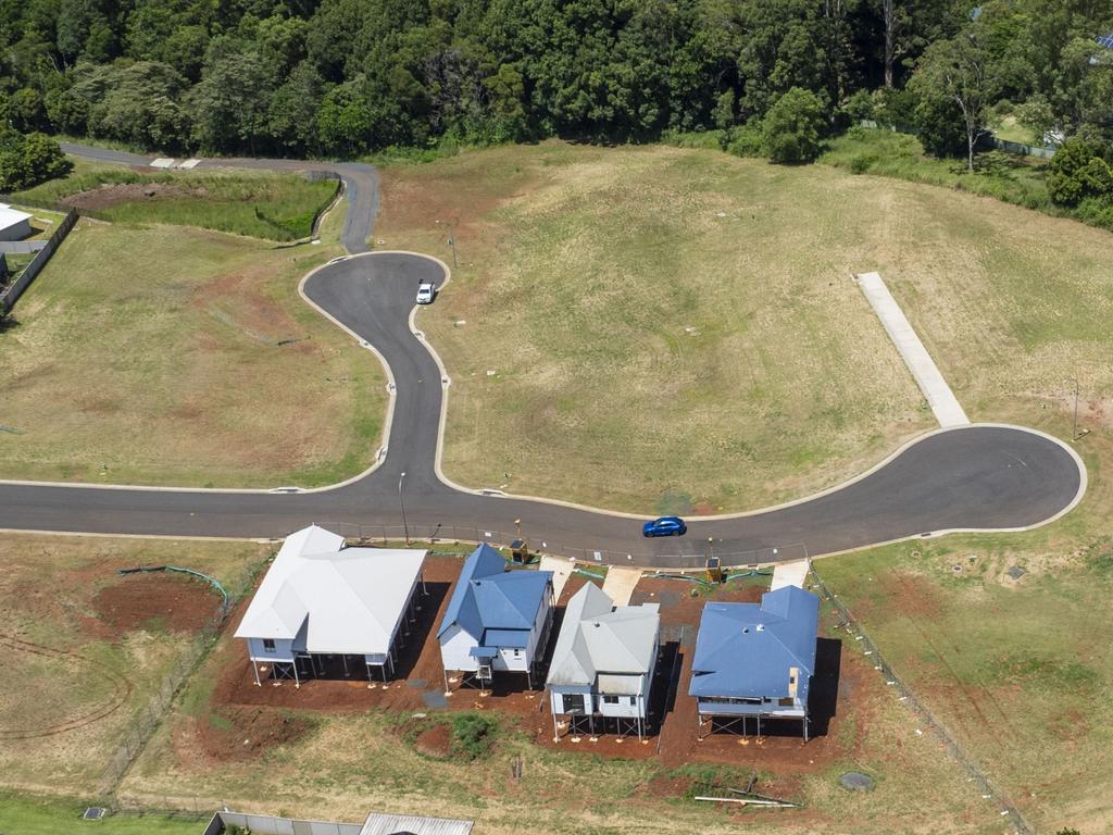 Just four homes have been moved to the Mt Pleasant Estate in Goonellabah. Picture: Media Mode/news.com.au