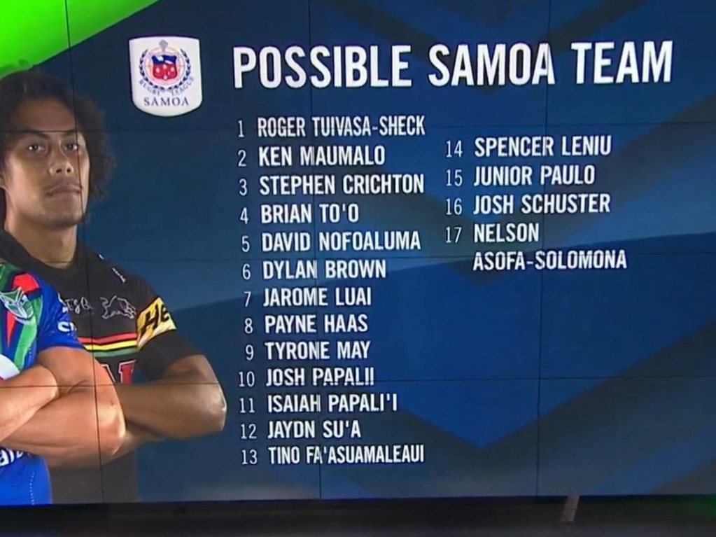 What a team that would be for Samoa.