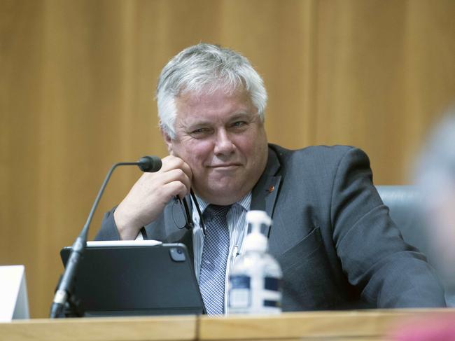 CANBERRA, AUSTRALIA-NCA NewsWire Photos: 20 OCTOBER 2020.AFP SENATE ESTIMATESSenator Rex Patrick during estimates.Picture: NCA NewsWire / Gary Ramage