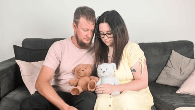 Cassandra and Justin found out they were expecting twins after seven years of fertility struggles. Picture: Brenton Edwards