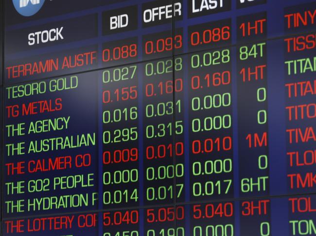 SYDNEY, AUSTRALIA - NewsWire Photos NOVEMBER 7, 2024: The screens at the ASX in the Sydney CBD. Stock Market. Australian Stock exchange.Picture: NewsWire / Damian Shaw