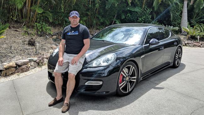 Peter King and the 2011 Porsche Panamera Turbo he purchased from Lorbek Luxury Cars.