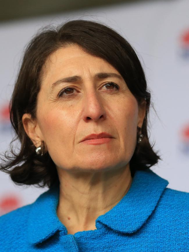 NSW Premier Gladys Berejiklian announced the grants while providing a COVID update on Tuesday. Picture: NCA NewsWire / Christian Gilles