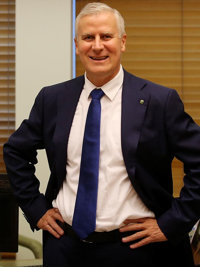 Michael McCormack in his office at Parliament House in Canberra. Picture: Kym Smith