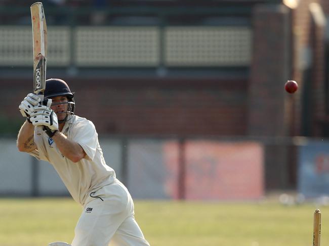 Shane Townsend clips one through the leg-side on Saturday. Picture: Stuart Milligan