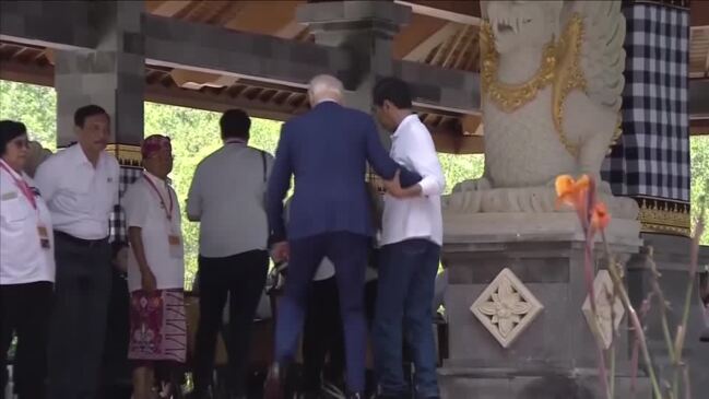 Widodo saves tripping Biden on Bali mangrove tour