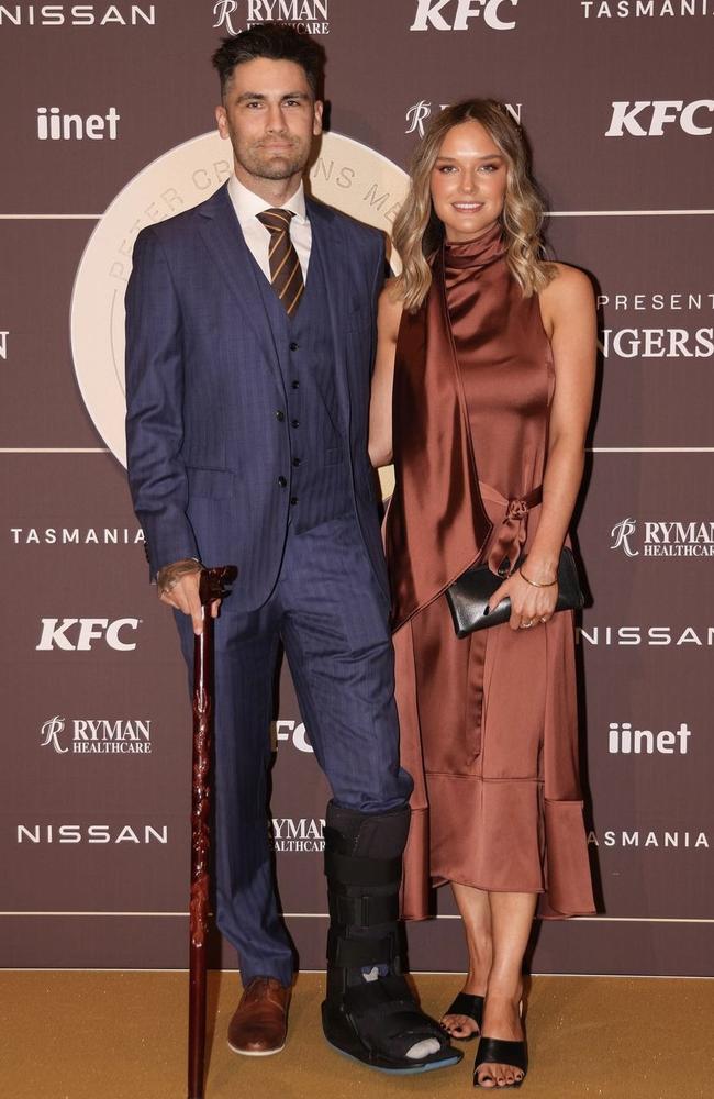 Chad Wingard and partner Lilly.