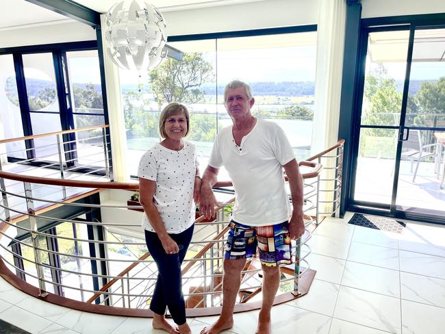 Garry Tucker and his wife Moya in their nautical themed house in Riverwood Terrace Maclean