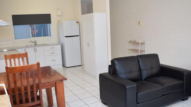 A one-bedroom unit at 26/6 Chester Court, Manunda is among the cheapest rentals in Cairns at $230 per week. Picture: supplied.