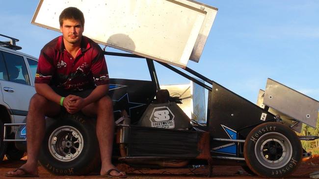 Jordi Little competes in dirt-kart racing across Australia. Picture: Supplied