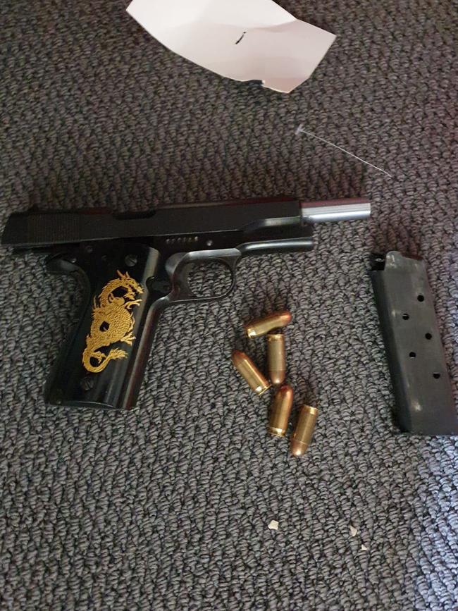 A weapon and bullets were seized. Picture: Australian Federal Police