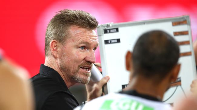 Buckley coaches the Pies after a decorated career as a player. Picture: Jono Searle/AFL Photos/Getty Images.