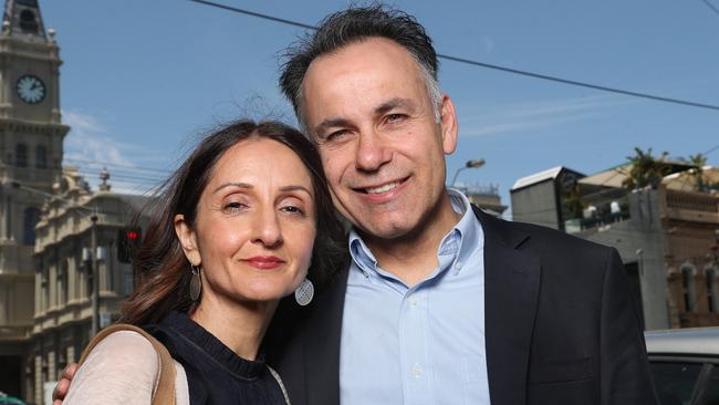 John Pesutto with his wife, Betty. Picture: David Crosling