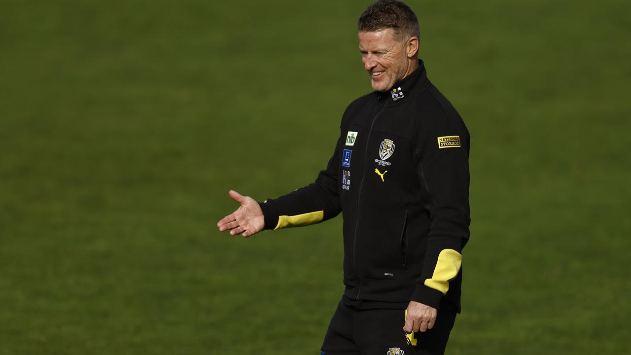 Damien Hardwick says he overstepped the mark. Picture: Darrian Traynor/Getty Images