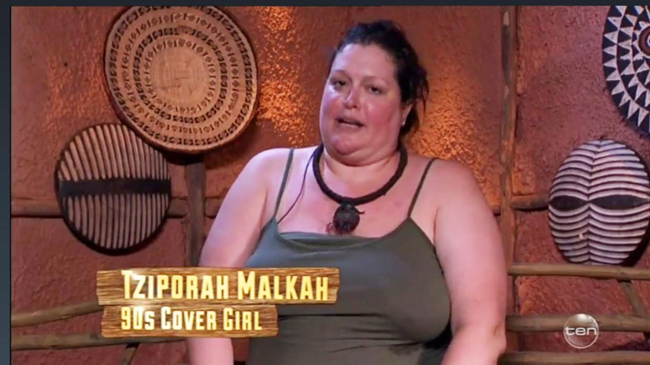 Malkah appeared on series three of I’m A Celebrity … Get Me Out Of Here! Picture: Channel 10