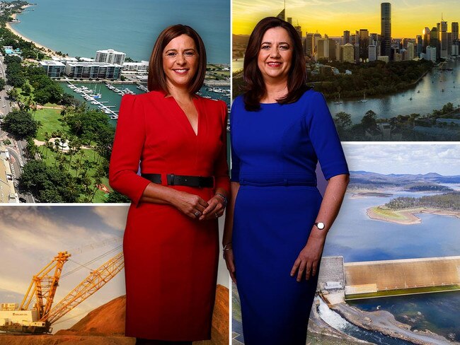 Deb Frecklington and Annastacia Palaszczuk.