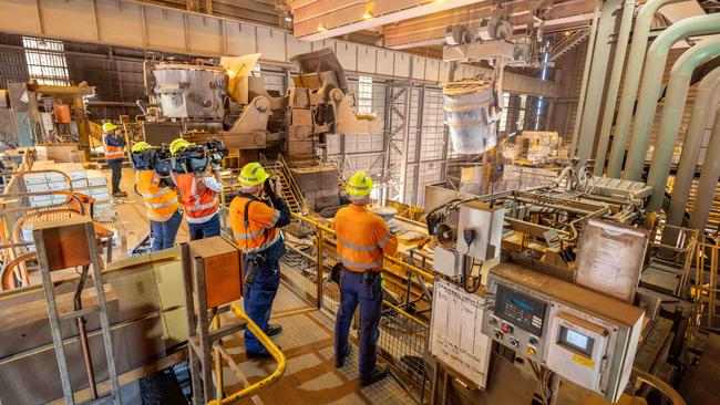 The Whyalla Steelworks site during a visit in February 2024. Picture: Ben Clark