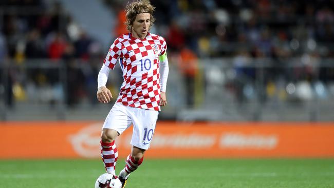 Croatia's Luka Modric will be crucial in his side’s clash with Greece. Picture: AFP