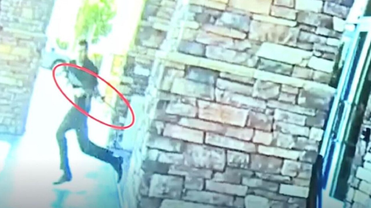 Surveillance video of the gunman at the Las Vegas Athletic Club on May 16, 2025. Picture: Las Vegas Metropolitan Police