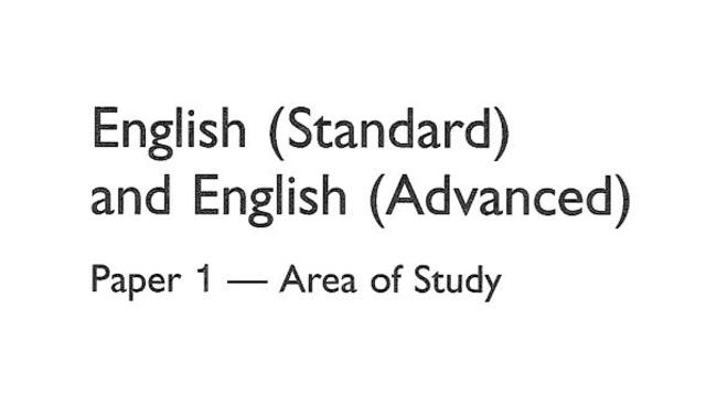 The 2016 HSC English Paper One exam.