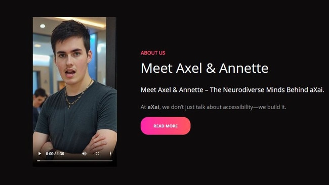 Annette Andersen has launched a LinkedIn account and website on behalf of her disabled non-verbal son, where he features as an AI avatar.