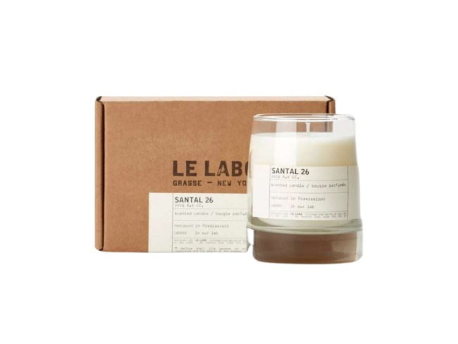 Le Labo Santal 26 Scented Candle. Picture: Net-A-Porter.