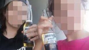 A Gold Coast teenager (blurred image to the right) who was in  foster care is now living on the streets of the city  -  she has been introduced to teenage gangs.