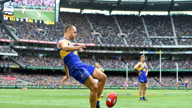 Despite this amazing moment, Dom Sheed says he still gets sledged daily. Picture: Nicole Garmston