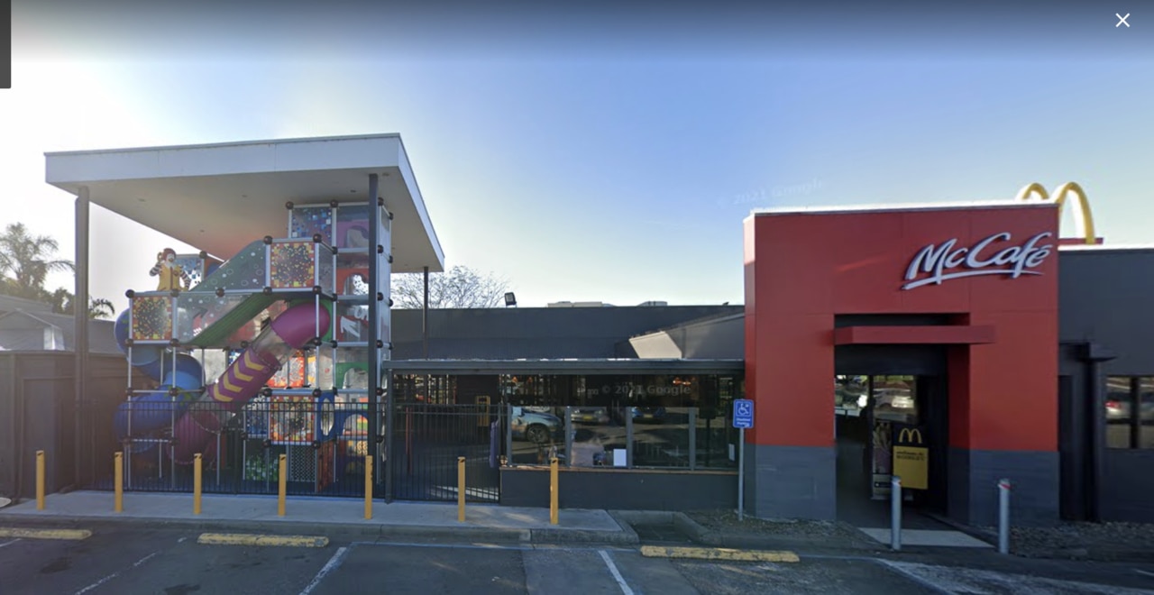 The Albion Park, New South Wales, McDonald's where it occurred. Picture: Google Street View