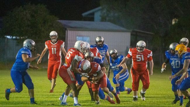 Mackay Gridiron vs Townsville Cyclones at West Tiger Park Walkerston. Saturday 20 January 2024 Picture:Michaela Harlow