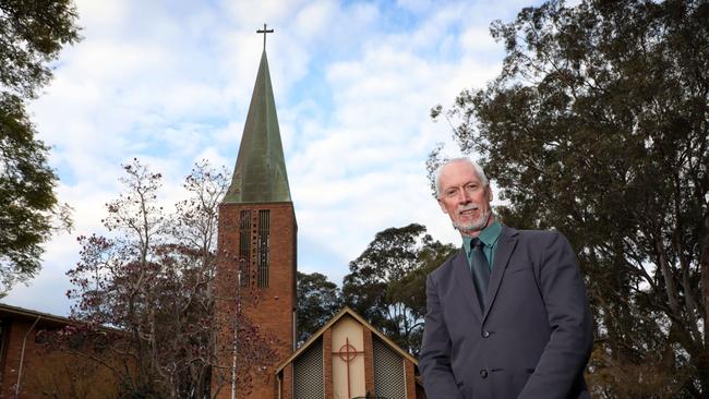 Rev Ross Nicholson at St Alban’s Anglican Church in Epping. Picture: Chris Pavlich