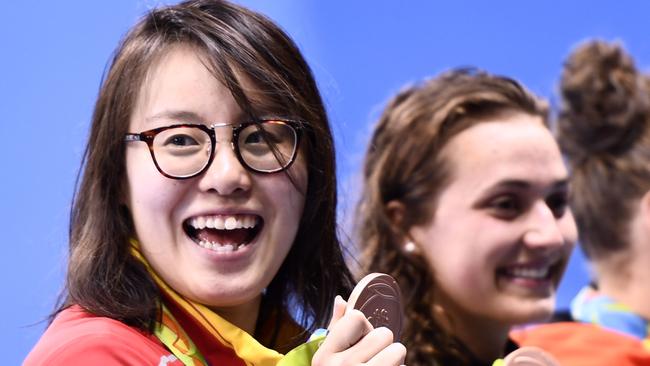 The Chinese bronze medallist is breaking down boundaries in the world of sport and her home country. Picture: Christophe Simon/AFP.