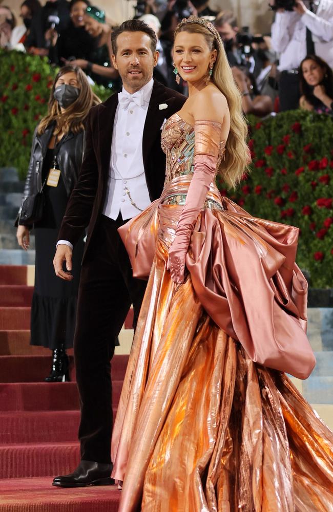 Blake Lively and Ryan Reynolds. Picture: Mike Coppola/Getty Images