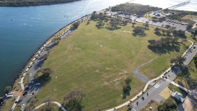 Doug Jennings Park at the northern end of The Spit. The community is being consulted about future plans for the precinct.