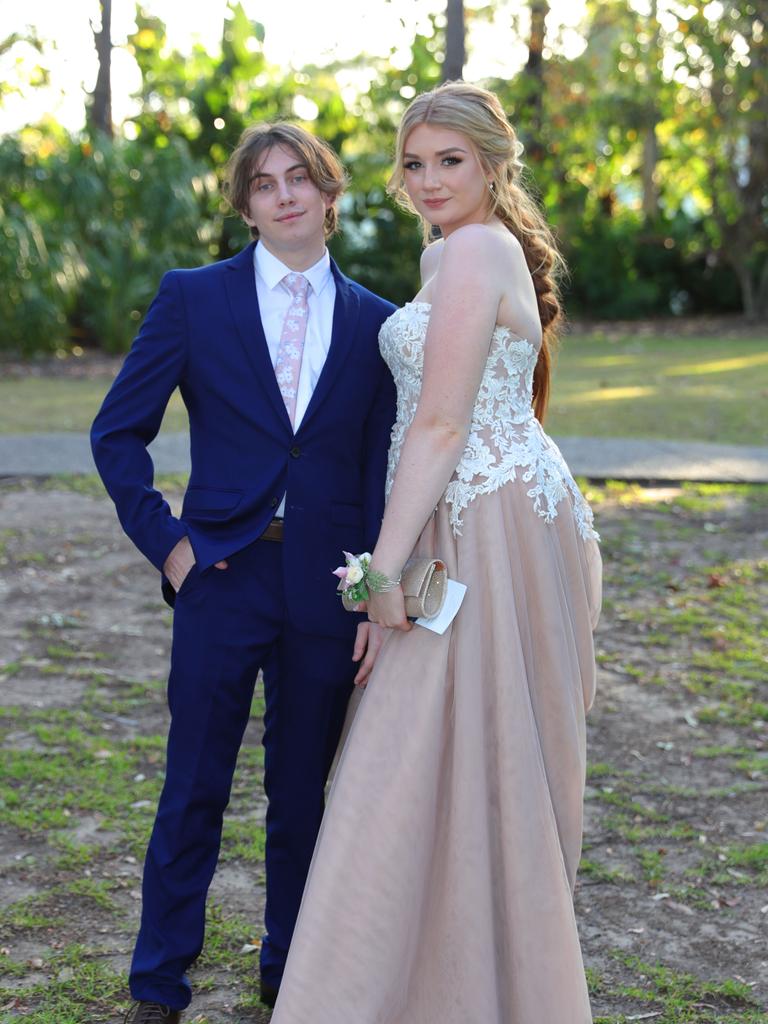 Tamborine Mountain College formal at Intercontinental Resort, Sanctuary Cove. Zac Kozak and Laura Flahavin. Picture Glenn Hampson