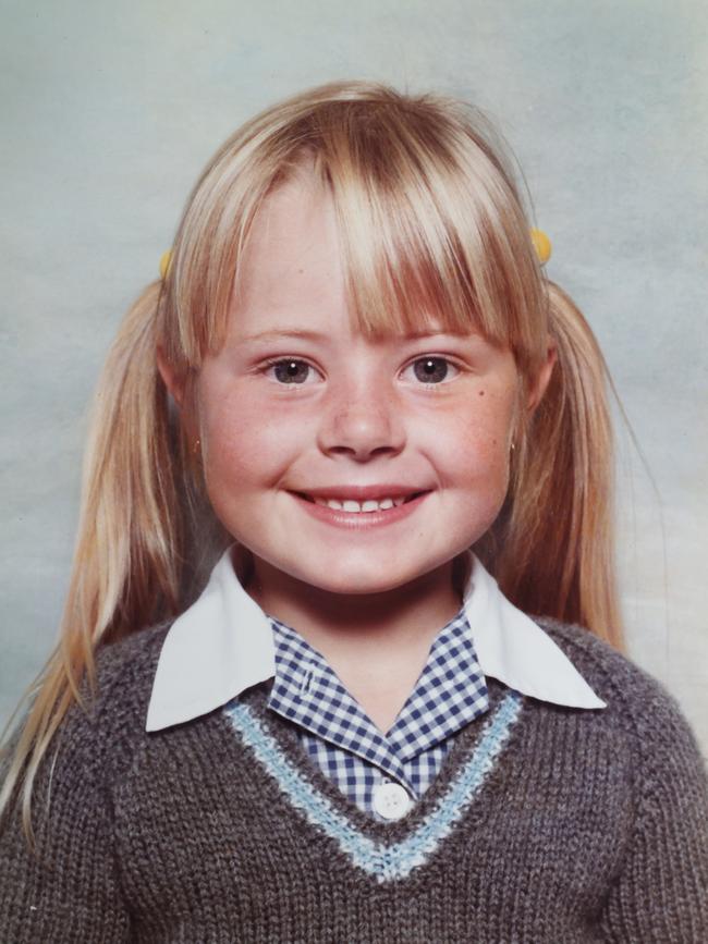 Madeleine West as a child. Picture: Supplied