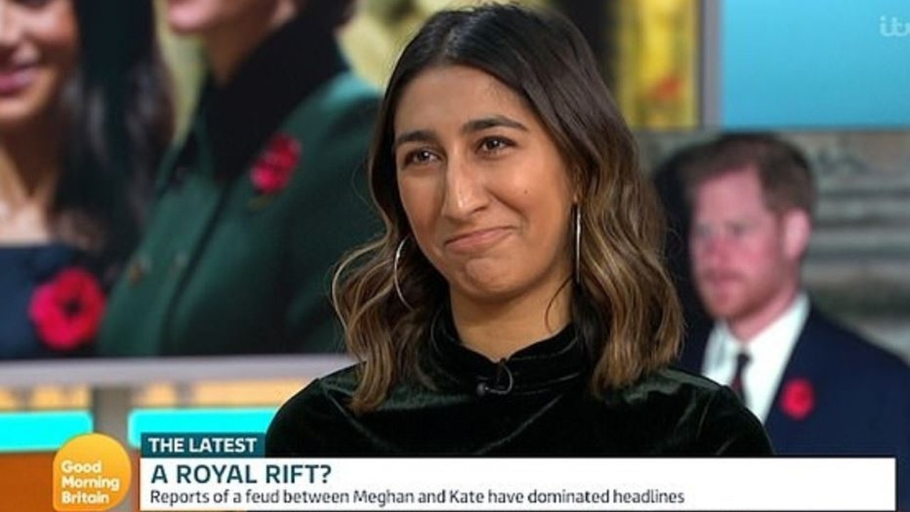 Journalist Radhika Sanghani appeared on Good Morning Britain to defend Meghan Markle. Picture: Twitter