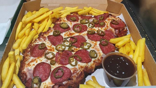 Portseaya Pizza’s Big Boy with Jalapeños. Picture: Facebook/Supplied/Portseaya Pizza.