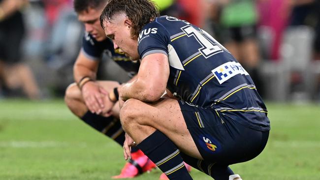 Reuben Cotter looks on after losing the NRL preliminary final match against Parramatta.