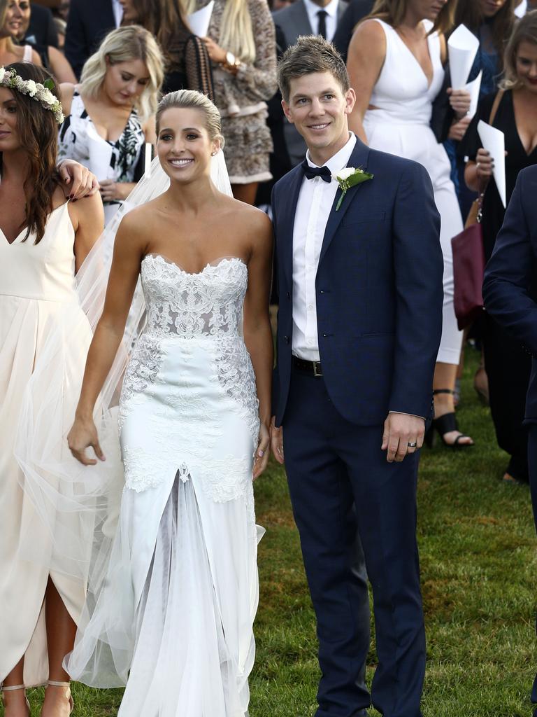 Paine sent texts to another woman after 18 months of marriage. Picture: Kim Eiszele