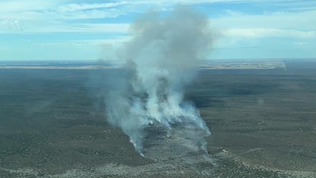 A fire has broken out at Ngarkat Conservation Park. Picture: CFS